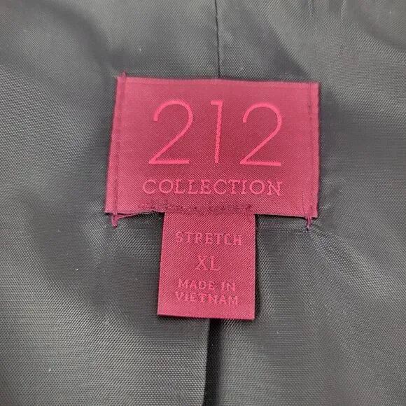 212 Collection Jacket Women's Size XL Black White Abstract Splatter Paint Modern - Picture 4 of 10